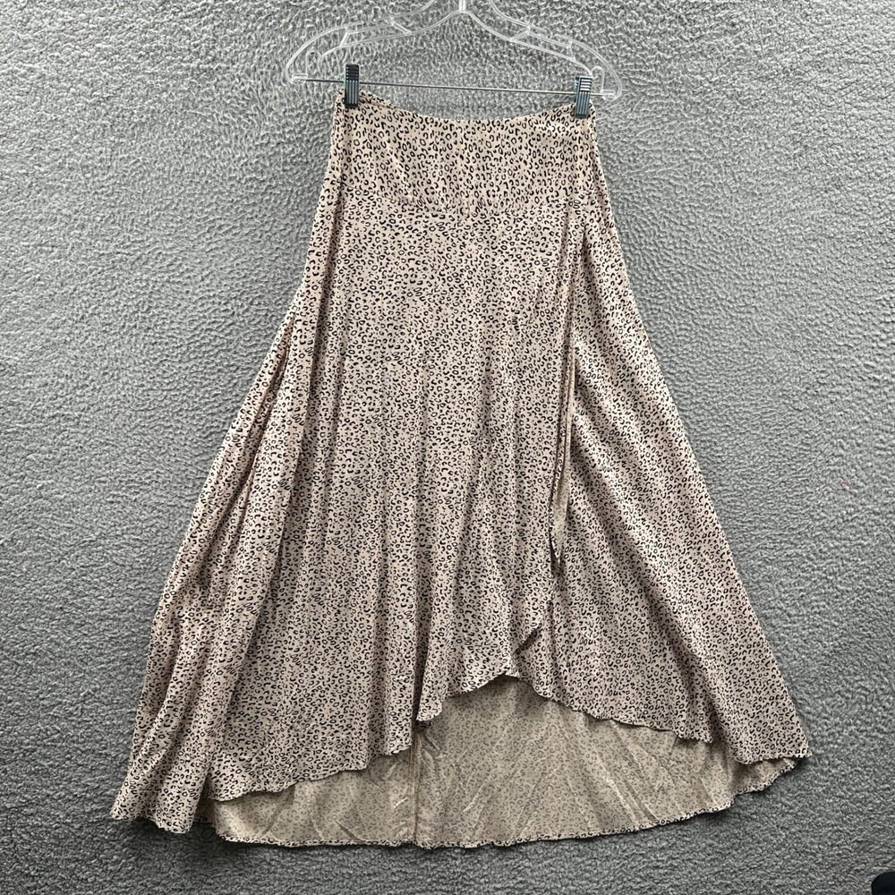 Womens Fairy Midi Skirt M Soft Drape High Low‎ Smocked Cottagecore Whimsical
